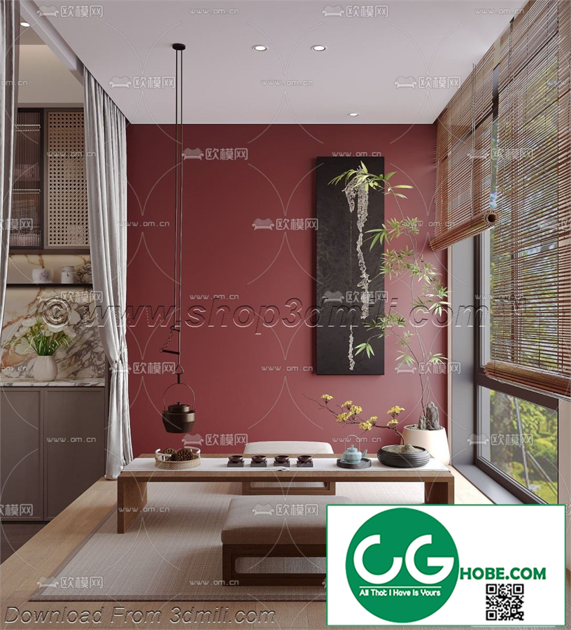 Tea Room 81 3D Model